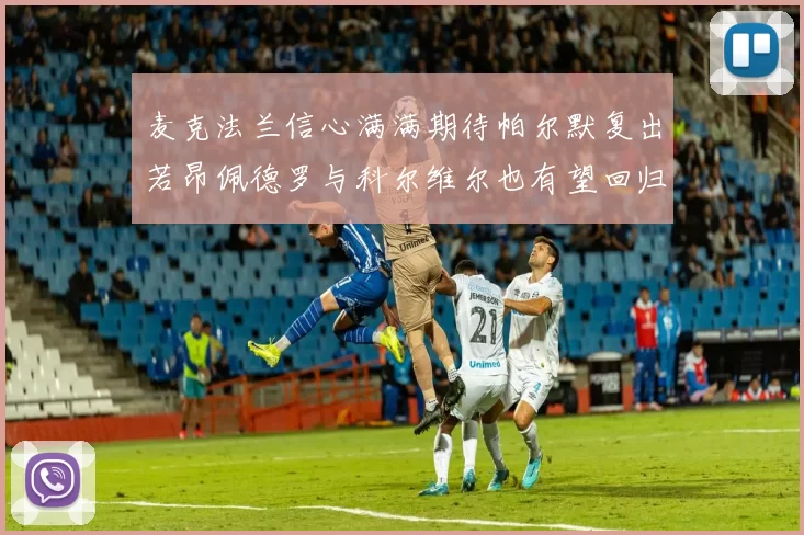 麦克法兰信心满满期待帕尔默复出若昂佩德罗与科尔维尔也有望回归